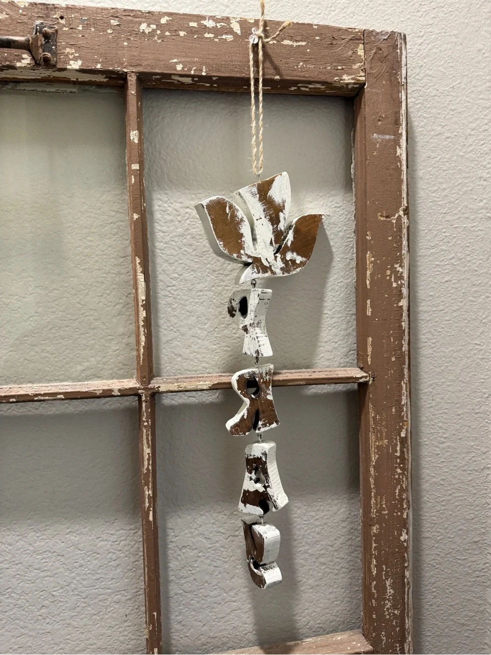 White 'Pray' Hanging Wall Decor - Rustic Home Accent